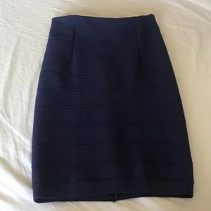 NWT Neiman Marcus Navy Blue Bandage Skirt